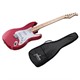 Monoprice Indio Cali Classic Electric Guitar with Gig Bag, Wine Red