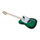 Monoprice Indio Retro DLX Flamed Top Electric Guitar with Gig Bag Trans Green