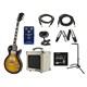 Route 66 Guitar with Gig Bag and 5 Watt Tube Amp, Blues Overdrive Pedal, Tuner, Strap, 2 Cables, Stand, and Replacement Strings