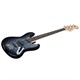 Indio Jamm Flamed Maple Electric Bass with Gig Bag, Charcoal