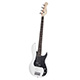 6th Street Pub Electric Bass - White