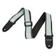 Monoprice 2-inch Guitar Strap - Nylon with Leather Ends - Gray & Black