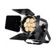 Stage Right 7x20W COB LED Theater PAR Light with Motorized Zoom and Barn-Doors (3200°K, 28-70° beam angle)