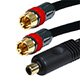 Monoprice 6in RCA Female to 2x RCA Male Digital Coaxial Splitter Adapter