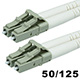 Fiber Optic Cable - LC to SC, OM3, 50/125 Type, Multi Mode, 10Gb, Duplex, Aqua, 10m
