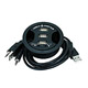 3-Ports USB 2.0 HUB with Audio (In-Desk)