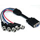 HD15 F/BNC M X 5 - 1ft (Black)