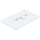 Wall Plate for Keystone, 3 Hole - White