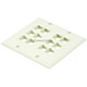 2-Gang Wall Plate for Keystone, 12 Hole - Ivory