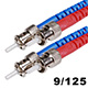 Monoprice Fiber Optic Cable - ST to ST, 9/125 Type, Single Mode, Duplex, Yellow, 1m