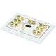 3-Gang 7.1 Surround Sound Distribution Wall Plate with HDMI