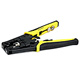 Professional Waterproof Connector Crimping Tool for F Type/BNC/RCA w/Ratchet