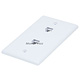 Wall Plate Jacks 8P8C Double - Smooth Type