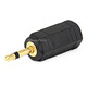 Monoprice 2.5mm TS Mono Plug to 3.5mm TRS Stereo Jack Adapter, Gold Plated