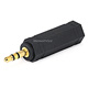Monoprice 3.5mm TRS Stereo Plug to 1/4in (6.35mm) TS Mono Jack Adapter, Gold Plated