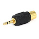 Monoprice 2.5mm TRS Stereo Plug to RCA Jack Adapter, Gold Plated