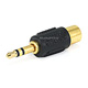 Monoprice 3.5mm TRS Stereo Plug to RCA Jack Adapter, Gold Plated