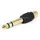 Monoprice 1/4in (6.35mm) TRS Stereo Plug to RCA Jack Adapter, Gold Plated