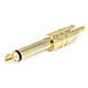 Monoprice Metal 1/4in (6.35mm) TS Mono Plug to RCA Plug Adapter, Gold Plated