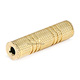Monoprice Metal 3.5mm TS Mono Jack to 3.5mm TS Mono Jack Adapter, Gold Plated