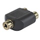 3.5mm Stereo Jack to 2 RCA Jack Splitter Adapter - Gold Plated