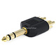 Monoprice 1/4in (6.35mm) TRS Stereo Plug to 2x RCA Plug Splitter Adapter, Gold Plated