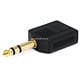 Monoprice 1/4in (6.35mm) TRS Stereo Plug to 2x 1/4in (6.35mm) TRS Stereo Jack Splitter Adapter, Gold Plated