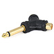 Monoprice 1/4in (6.35mm) TS Mono Plug to 2x RCA Jack Splitter Adapter, Gold Plated (Y-type)