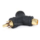 Monoprice RCA Plug to 2x RCA Jack Splitter Adapter, Gold Plated (Y-type)