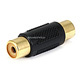 Monoprice RCA Jack to RCA Jack Adapter, Gold Plated