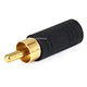 RCA Plug to 3.5mm Stereo Jack Adapter - Gold Plated