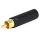 Monoprice RCA Plug to 1/4in (6.35mm) TRS Stereo Jack Adapter, Gold Plated