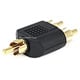 Monoprice RCA Plug to 2x RCA Plug Splitter Adapter, Gold Plated(Limit 20 per Customer)
