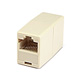 8P8C RJ45 Reverse Inline Coupler, Beige