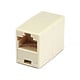 8P8C RJ45 Straight Inline Coupler, Beige