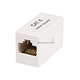 8P8C RJ45 Cat6 Inline Coupler, White