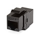 8P8C RJ45 Cat6 Inline Coupler Type Keystone Jack, Black