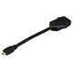 Monoprice 6-inch 34AWG High Speed HDMI Cable With Ethernet Port Saver, HDMI Micro Connector Male to HDMI Connector Female, Black