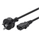 6ft 18AWG Australia Power Cord Cable - H05VV-F NEMA C13 - Black