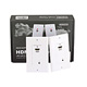 HDMI Over Cat5e / Cat6 Extender Wall Plate (Pair) with Built-In Backward IR Channel, Single Port (1P), White