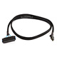 1m 30AWG Internal Mini SAS 36pin (SFF-8087) Male to SAS 32pin (SFF-8484) Female Cable, Black