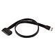 Monoprice 19inch eSATAp to SATA 22pin Cable - Black