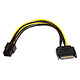 Monoprice 8inch SATA 15pin to 6pin PCI Express Card Power Cable
