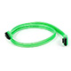 Monoprice 18inch SATA 6Gbps Cable w/Locking Latch - UV Green
