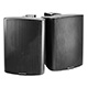 Monoprice 2-Way Active Wall Mount Speakers (Pair) - 25W - Black (Open Box)