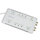 10 Outlet Power Surge Protector w/ Sliding Safety Covers - 2880 Joules