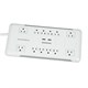 12 Outlet Power Surge Protector w/ 2 Built-In USB Charger Ports - 3420Joules