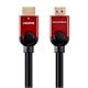 Monoprice Select Metallic Series High Speed HDMI Cable - 4K @ 24Hz, 10.2Gbps, 28AWG, 10ft, Red