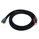Monoprice 6ft 22AWG 3-RCA Component Video Coaxial Cable (RG-59/U) - Black