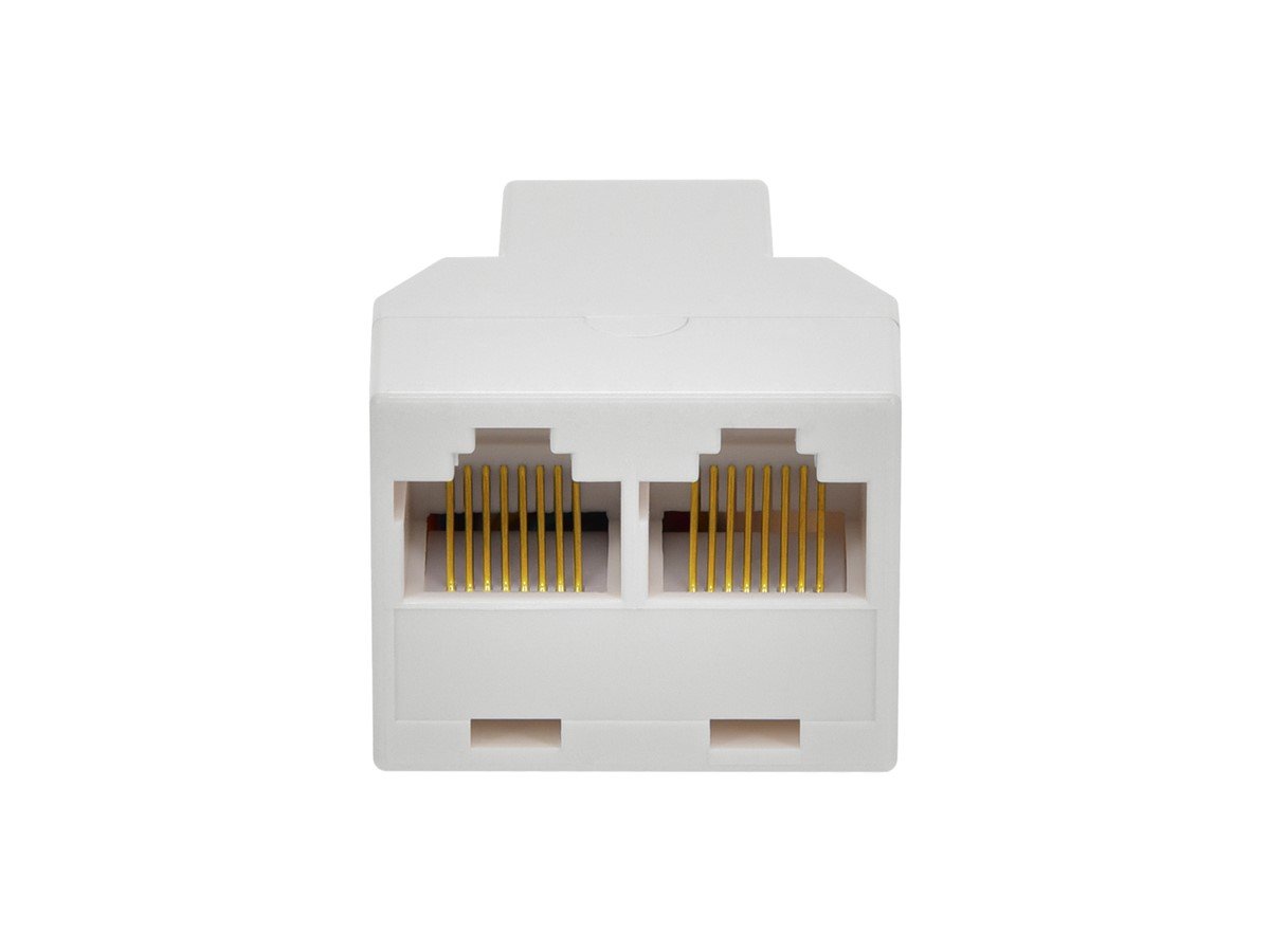 Monoprice RJ45 8P8C Modular T-Adapter Female to 2x Female, Straight ...